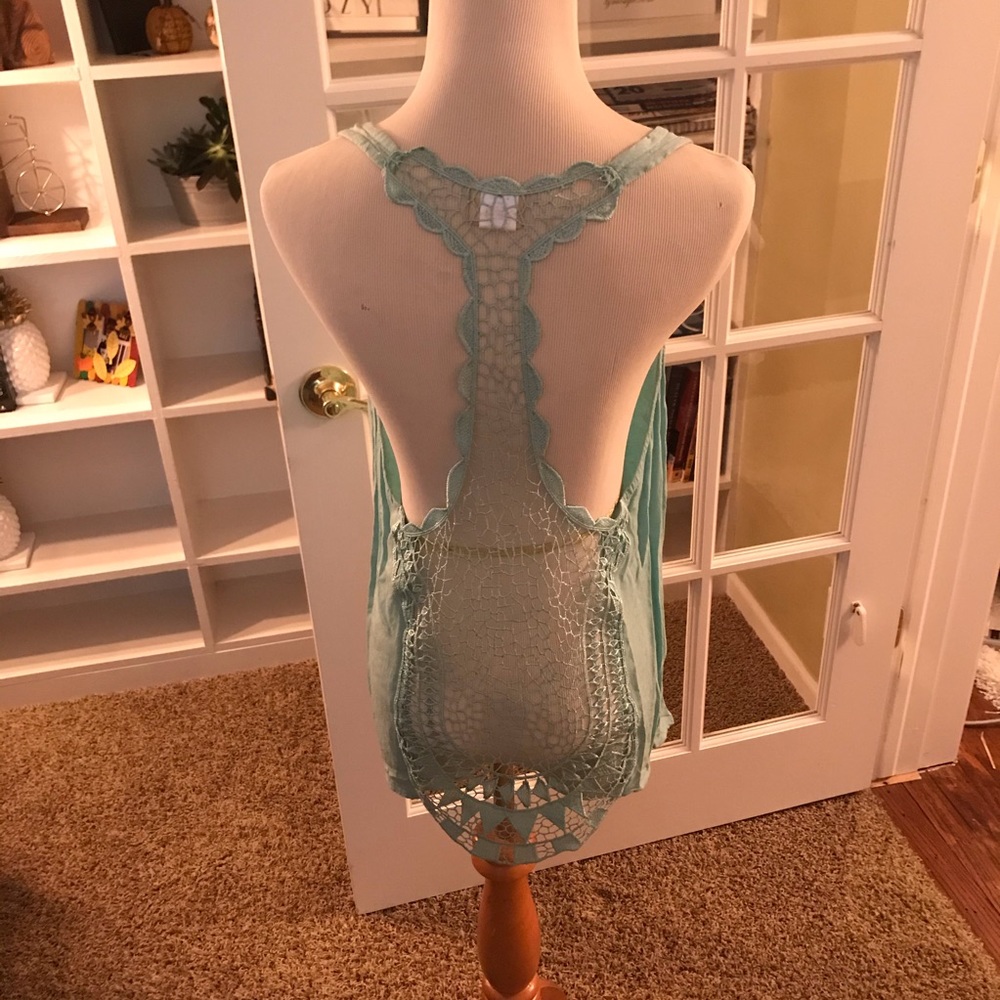 Teal tank top